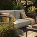 Modway Kona 4-Piece Outdoor Teak Wood Furniture Set in Ash - angled view