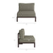 Modway Kona 6-Piece Outdoor Teak Wood Modular Sofa in Ash - dimensions and specifications 23