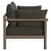 Modway Eleni 2-Piece Outdoor Teak Wood Armchair and Ottoman Set - lifestyle view 9