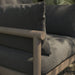 Modway Eleni Outdoor Teak Wood Armchair in Weathered Gray Flint - lifestyle view 16