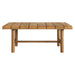 Modway Eleni 41-Inch Outdoor Teak Wood Coffee Table in Natural - side view