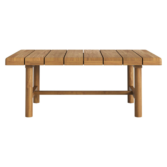 Modway Eleni 4-Piece Outdoor Teak Wood Sofa Set - lifestyle view 22