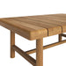 Modway Eleni 41-Inch Outdoor Teak Wood Coffee Table in Natural - lifestyle view
