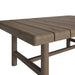 Modway Eleni 41-Inch Outdoor Teak Wood Coffee Table in Weathered Gray Teak - lifestyle view