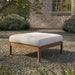 Modway Eleni Square Outdoor Teak Wood Ottoman in Natural Sail - lifestyle view 18