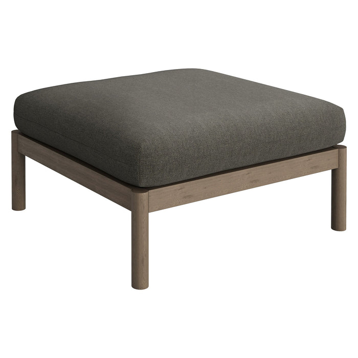 Modway Eleni 2-Piece Outdoor Teak Wood Armchair and Ottoman Set - lifestyle view 8