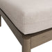Modway Eleni Square Outdoor Teak Wood Ottoman in Weathered Gray Pebble - detail view