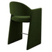 Talia 37 Inch Performance Velvet Counter Stool Moss Green