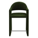 Talia 37 Inch Performance Velvet Counter Stool Moss Green