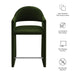 Talia 37 Inch Performance Velvet Counter Stool Moss Green