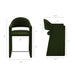 Talia 37 Inch Performance Velvet Counter Stool Moss Green