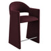 Talia 37 Inch Performance Velvet Counter Stool Mulberry
