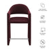 Talia 37 Inch Performance Velvet Counter Stool Mulberry