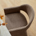 Talia 37 Inch Upholstered Fabric Counter Stool Mocha