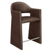 Talia 37 Inch Vegan Leather Counter Stool Espresso