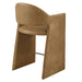 Talia 37 Inch Vegan Leather Counter Stool Toast