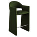 Talia 41 Inch Performance Velvet Bar Stool Moss Green