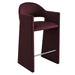 Talia 41 Inch Performance Velvet Bar Stool Mulberry