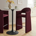 Talia 41 Inch Performance Velvet Bar Stool Mulberry