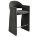 Talia 41 Inch 41 Inch Upholstered Fabric Bar Stool Charcoal