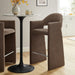 Talia 41 Inch 41 Inch Upholstered Fabric Bar Stool Mocha