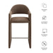 Talia 41 Inch 41 Inch Upholstered Fabric Bar Stool Mocha