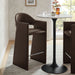 Talia 41 Inch Vegan Leather Bar Stool Espresso