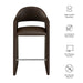 Talia 41 Inch Vegan Leather Bar Stool Espresso