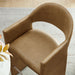 Talia 41 Inch Vegan Leather Bar Stool Toast