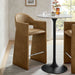 Talia 41 Inch Vegan Leather Bar Stool Toast