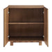 Modway Kline 2-Door Striped Accent Cabinet in Oak Walnut Stripe - detail view