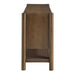 Modway Taschen 4-Door Wood Sideboard Cabinet in Walnut Brown - angled view
