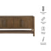 Modway Taschen 4-Door Wood Sideboard Cabinet in Walnut Brown - dimensions and specifications