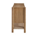 Modway Taschen 4-Door Wood Sideboard Cabinet in Weathered Oak Natural - angled view