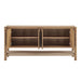 Modway Taschen 4-Door Wood Sideboard Cabinet in Weathered Oak Natural - detail view