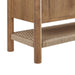Modway Taschen 4-Door Wood Sideboard Cabinet in Weathered Oak Natural - lifestyle view 11