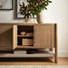 Modway Taschen 4-Door Wood Sideboard Cabinet in Weathered Oak Natural - lifestyle view 13