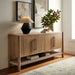 Modway Taschen 4-Door Wood Sideboard Cabinet in Weathered Oak Natural - lifestyle view 15
