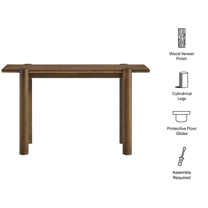 Modway Taschen Console Table in Walnut - dimensions and specifications