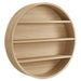 Romy 47" Round Wall Book Shelf Natural