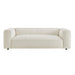 Modway Auren 88 Inch Lattice Bouclé Upholstered Sofa in Cream - detail view