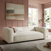 Modway Auren 88 Inch Lattice Bouclé Upholstered Sofa in Cream - lifestyle view 21