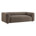 Modway Auren 88 Inch Lattice Bouclé Upholstered Sofa in Earth - front view