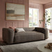 Modway Auren 88 Inch Lattice Bouclé Upholstered Sofa in Earth - lifestyle view 20