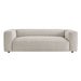 Modway Auren 88 Inch Lattice Bouclé Upholstered Sofa in Fog - detail view