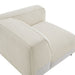 Modway Auren Lattice Bouclé Upholstered Modular Right-Facing Arm Chair in Cream - lifestyle view