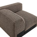 Modway Auren Lattice Bouclé Upholstered Modular Right-Facing Arm Chair in Earth - lifestyle view