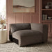 Modway Auren Lattice Bouclé Upholstered Modular Right-Facing Arm Chair in Earth - lifestyle view 20