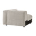 Modway Auren Lattice Bouclé Upholstered Modular Right-Facing Arm Chair in Fog - side view