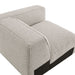 Modway Auren Lattice Bouclé Upholstered Modular Right-Facing Arm Chair in Fog - lifestyle view